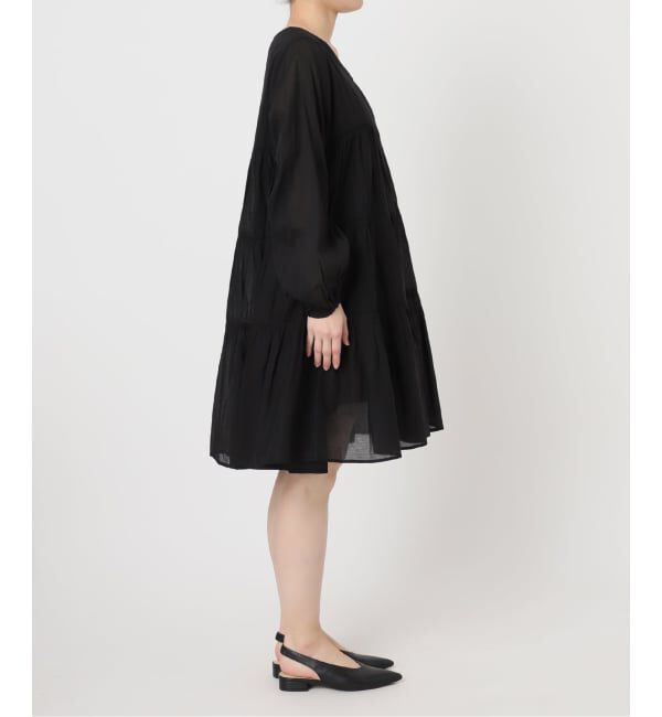 SLOBE IENA「《追加予約》コットンボイルティアードワンピース」|ワンピース|