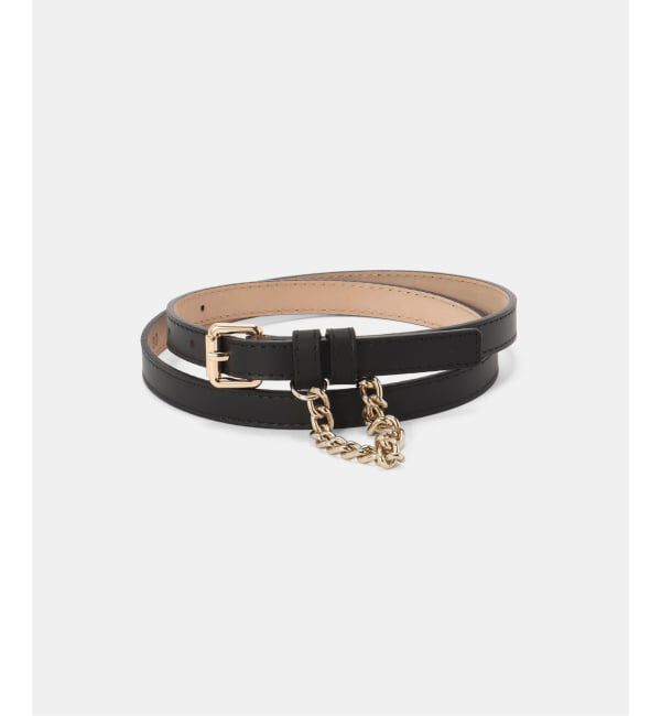 IENA「LEFIJE/レフィエ チェーンベルト M4513B TRESOR」|ベルト|ブラック