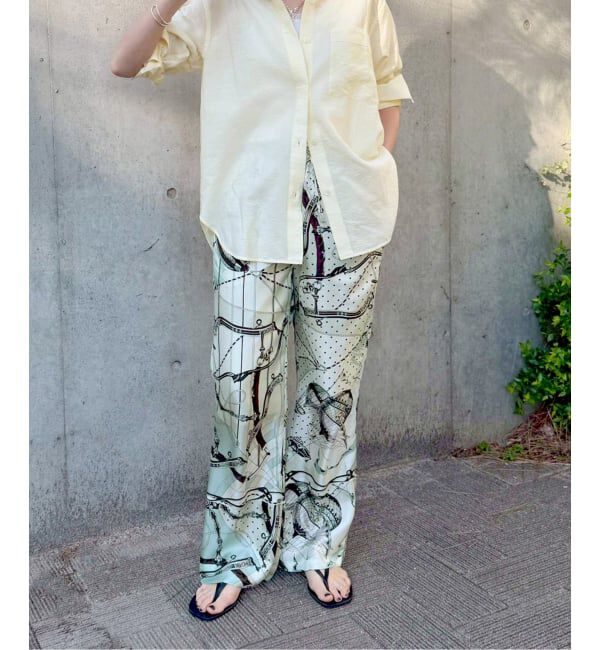 VERMEIL par iena「《予約》manipuri マニプリ ロングパンツ 別注 ビットバルーン 161416001」|その他|グレーA