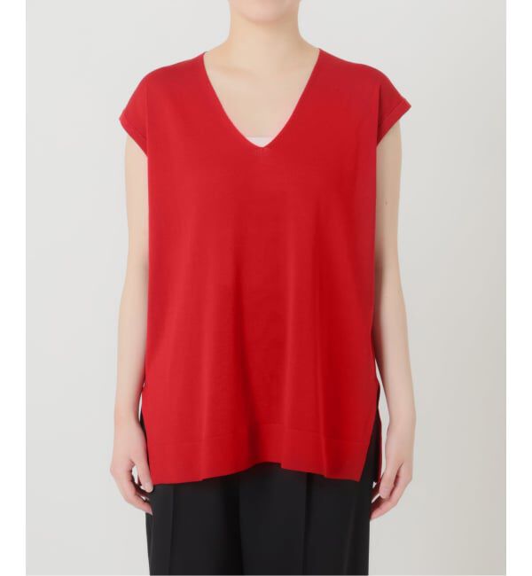 VERMEIL par iena「《予約》Vネックノースリーブプルオーバー」|ニット・セーター|