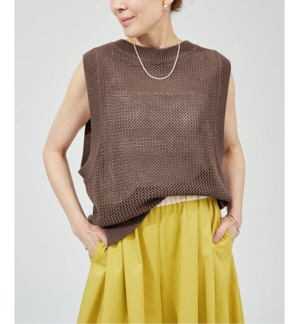 VERMEIL par iena「《予約》メッシュベスト」|ニット・セーター|