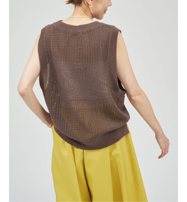 VERMEIL par iena「《予約》メッシュベスト」|ニット・セーター|