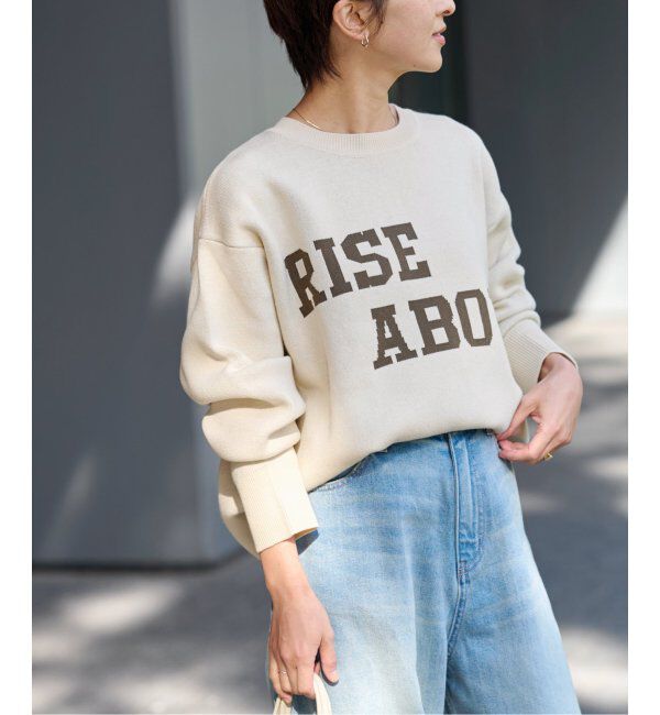 JOURNAL STANDARD relume「RISE ABOVEロゴニット」|ニット・セーター|