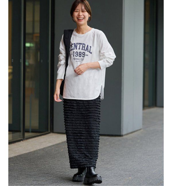 JOURNAL STANDARD relume「《追加》ラグランスリーブカレッジロングスリーブTEE」|Tシャツ・カットソー|