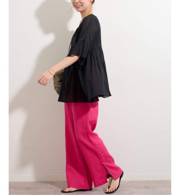 JOURNAL STANDARD relume「《WEB限定追加3》麻スリットイージーパンツ」|その他|