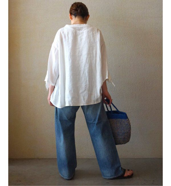 journal standard luxe「フレンチリネンキャンバス フリルプルブラウス」|シャツ・ブラウス|