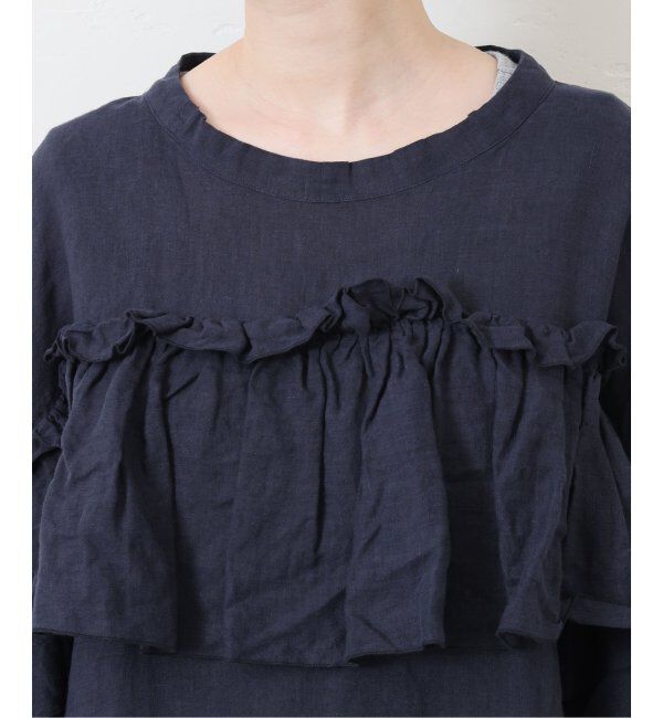 journal standard luxe「フレンチリネンキャンバス フリルプルブラウス」|シャツ・ブラウス|