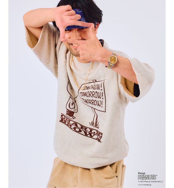 JOURNAL STANDARD relume「PEANUTS &times; SPORTS WEAR by relume 別注 ハーフスリーブスウェット 2」|Tシャツ・カットソー|