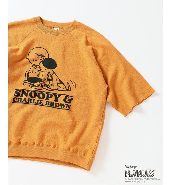 JOURNAL STANDARD relume「PEANUTS &times; SPORTS WEAR by relume 別注 ハーフスリーブスウェット 2」|Tシャツ・カットソー|マスタード