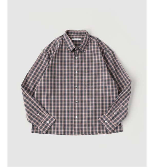 JOURNAL STANDARD「オンブレ チェック ボックス 長袖 シャツ」|シャツ・ブラウス|ネイビー