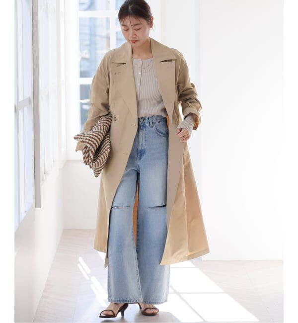 JOURNAL STANDARD relume「《追加2》［洗濯機洗い可］コットンナイロンライトトレンチコート」|トレンチコート|