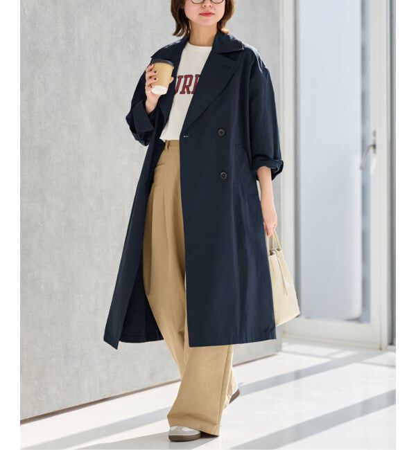 JOURNAL STANDARD relume「《追加2》［洗濯機洗い可］コットンナイロンライトトレンチコート」|トレンチコート|