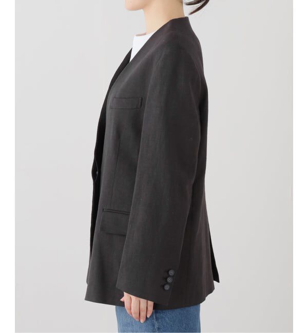 JOURNAL STANDARD「ラミーコットンツイル ノーカラー ジャケット」|その他|