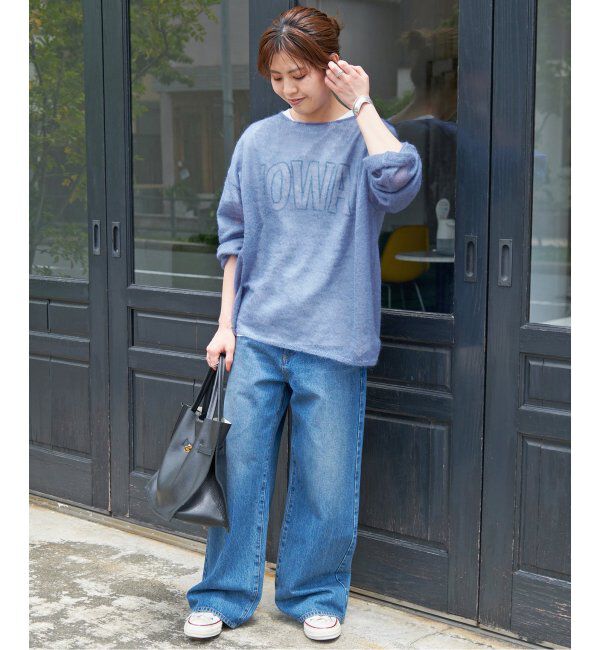 Spick and Span「《WEB限定カラー有り / 追加》ルーズモヘヤMIXボートネックニット」|ニット・セーター|