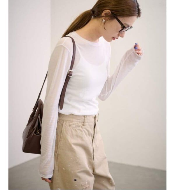 FRAMeWORK「≪追加≫HTシアーロングTee5」|Tシャツ・カットソー|