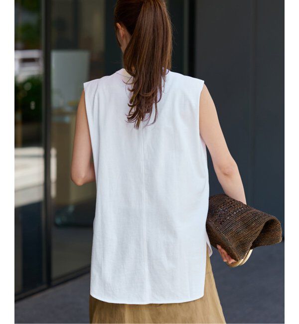 FRAMeWORK「ATON/エイトン 12/-AIR SPINNING ROUND HEM タンクトップ」|タンクトップ|