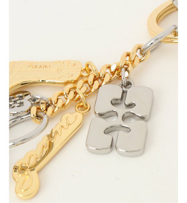 U by SPICK&SPAN「GANNI / ガニーGanni Bou Charms Keyring Silver an」|キーケース|