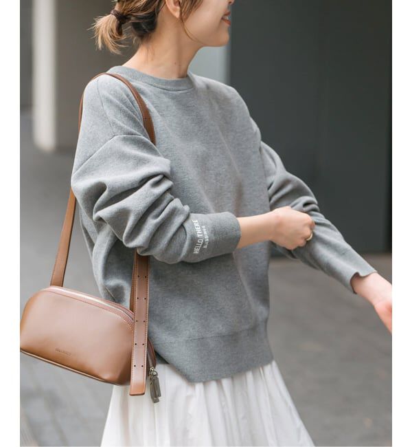 Spick and Span「《WEB限定》2WAYスナップボタンロゴニット」|カーディガン|