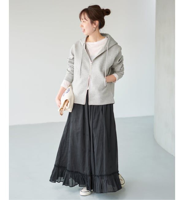 Spick and Span「《一部店舗+WEB限定》ドットエンブロイダリースカート」|スカート|