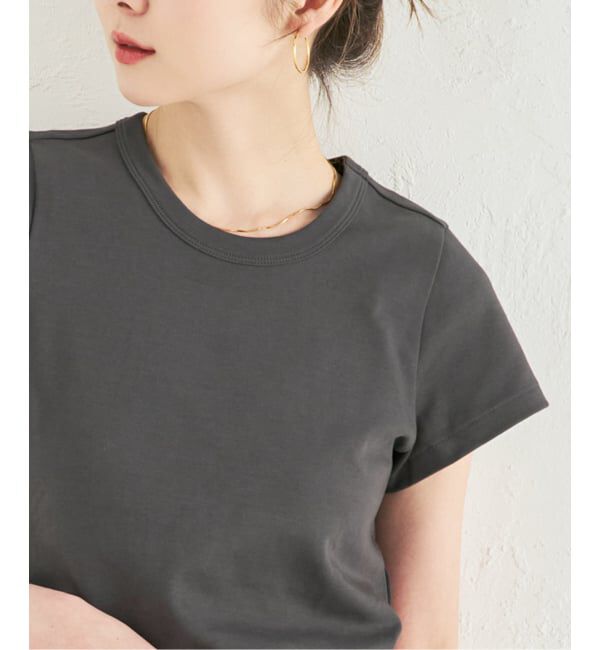 NOBLE「《追加・WEB限定カラー》スビンコットンスムースコンパクトTシャツ」|Tシャツ・カットソー|