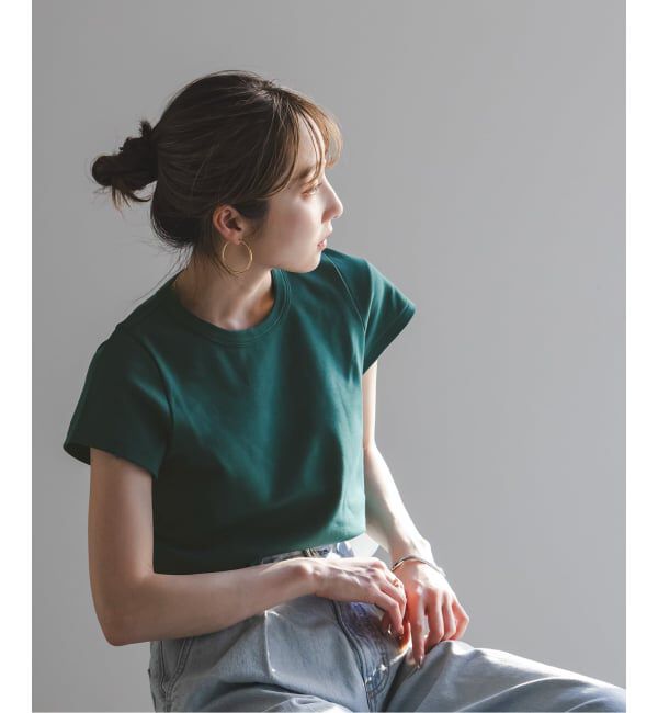 NOBLE「《追加・WEB限定カラー》スビンコットンスムースコンパクトTシャツ」|Tシャツ・カットソー|