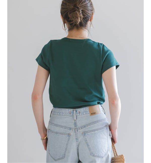 NOBLE「《追加・WEB限定カラー》スビンコットンスムースコンパクトTシャツ」|Tシャツ・カットソー|