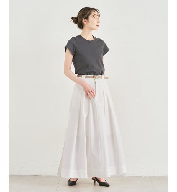 NOBLE「《追加・WEB限定カラー》スビンコットンスムースコンパクトTシャツ」|Tシャツ・カットソー|