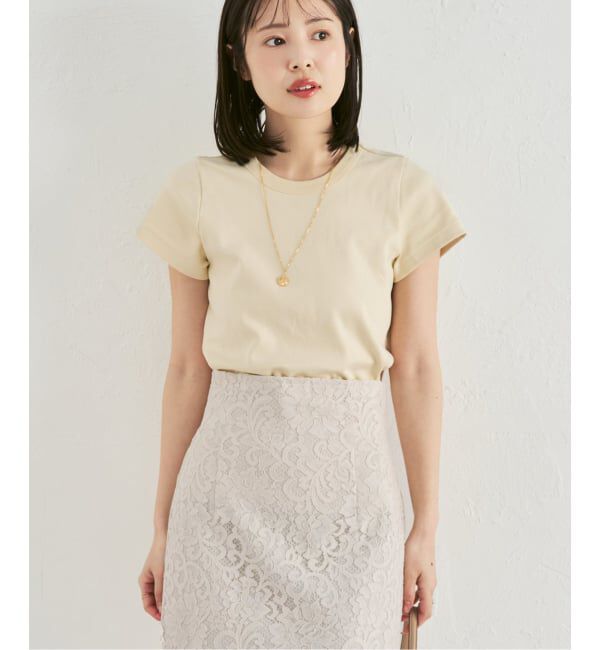 NOBLE「《追加・WEB限定カラー》スビンコットンスムースコンパクトTシャツ」|Tシャツ・カットソー|