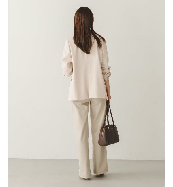 NOBLE「《追加・新色・セットアップ対応》フローツイルピークドラペルジャケット」|テーラードジャケット|