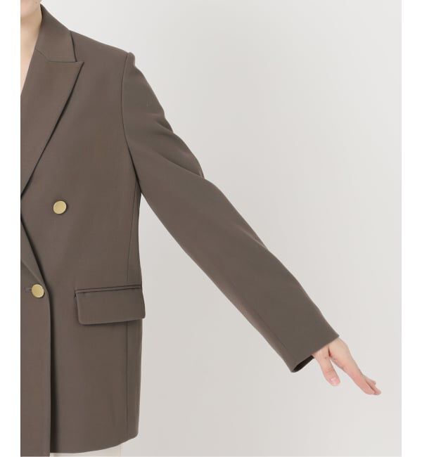 NOBLE「《追加・新色・セットアップ対応》フローツイルピークドラペルジャケット」|テーラードジャケット|