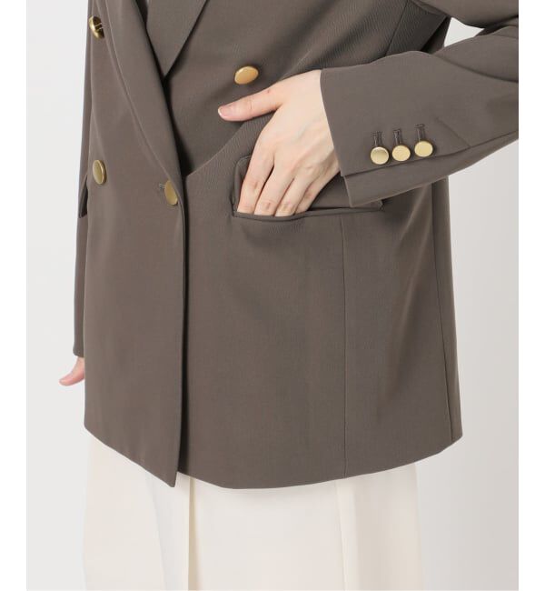 NOBLE「《追加・新色・セットアップ対応》フローツイルピークドラペルジャケット」|テーラードジャケット|
