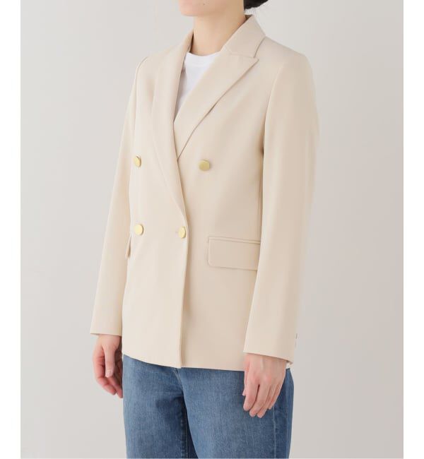 NOBLE「《追加・新色・セットアップ対応》フローツイルピークドラペルジャケット」|テーラードジャケット|