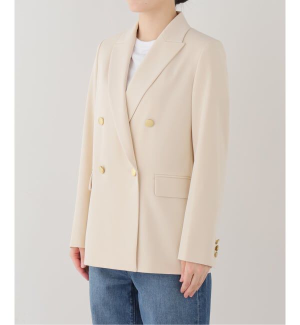 NOBLE「《追加・新色・セットアップ対応》フローツイルピークドラペルジャケット」|テーラードジャケット|