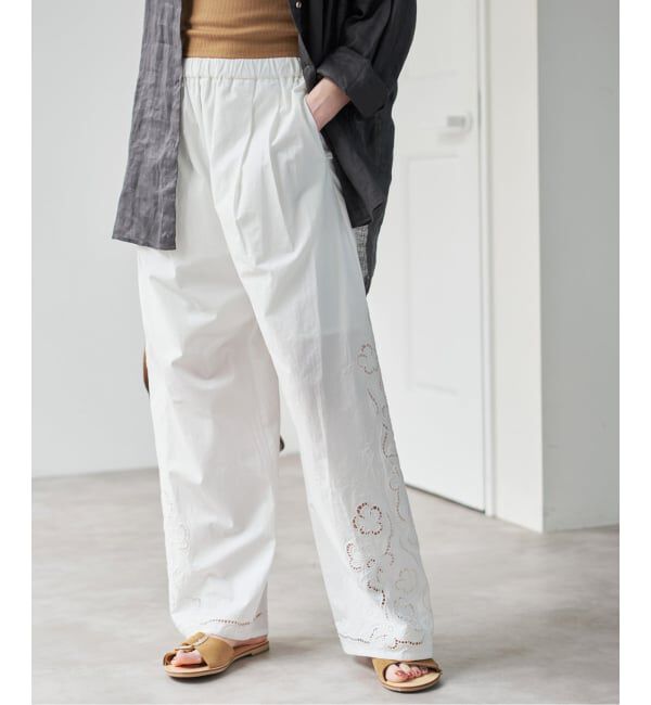 Spick and Span「カットワークエンブロイダリーパンツ」|その他|
