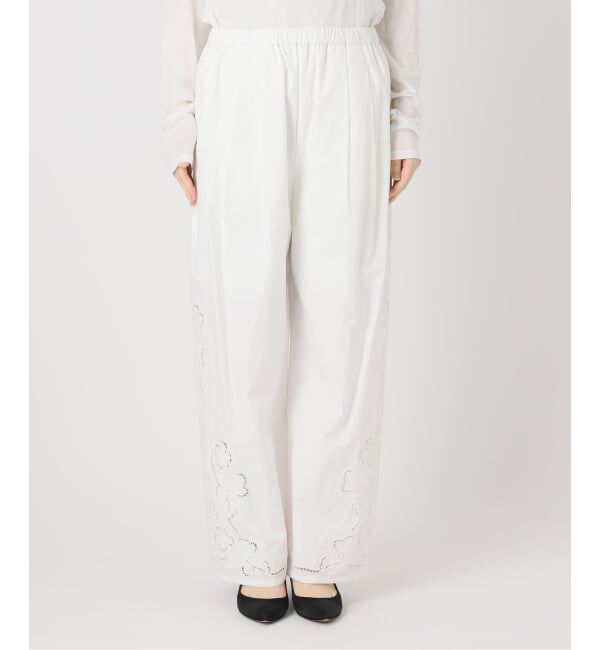 Spick and Span「カットワークエンブロイダリーパンツ」|その他|
