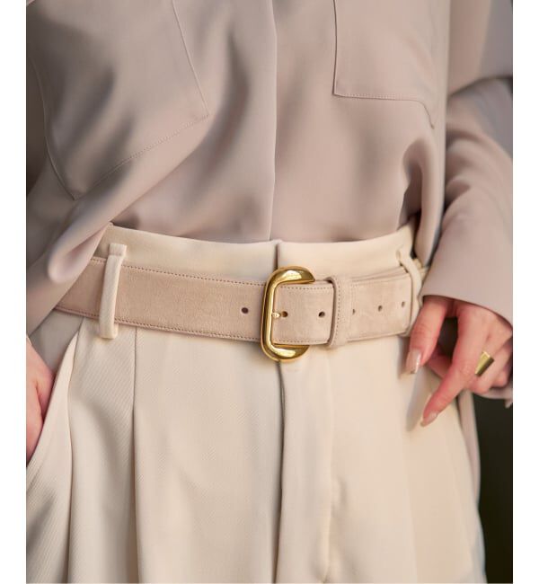 NOBLE「ATELIER AMBOISE/アトリエ アンボワーズ スウェードワイドベルト」|ベルト|