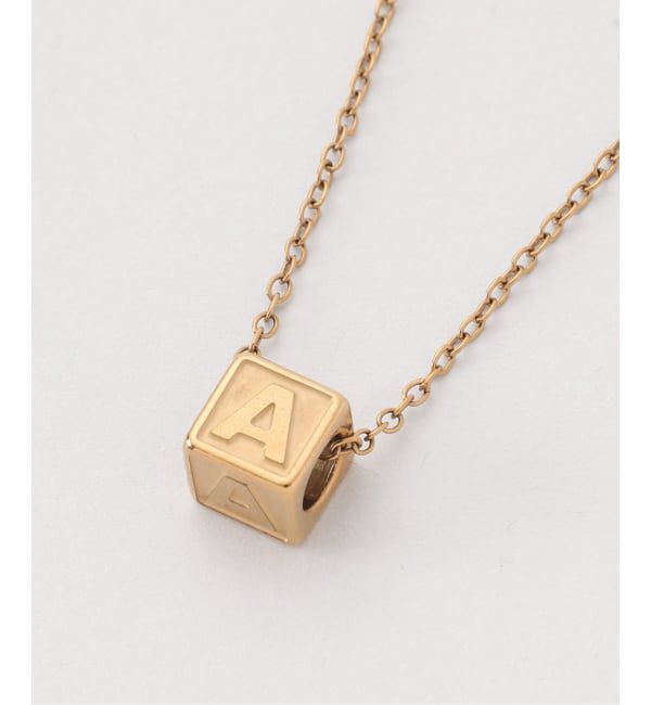 NOBLE「《予約》PETIT MOMENTS/プティモーメント Intial Block Necklace」|ネックレス|