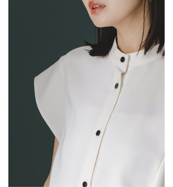 NOBLE「《追加予約・WEB&一部店舗限定》スクエアースリーブフロントオープンブラウス」|シャツ・ブラウス|