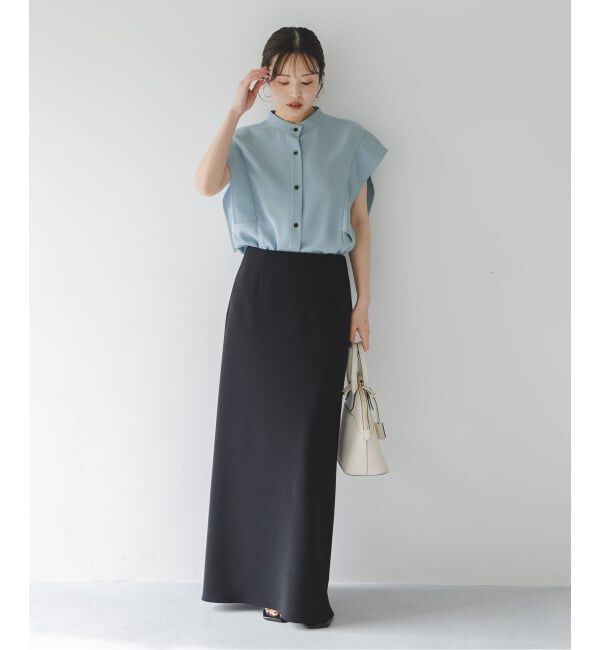 NOBLE「《追加予約・WEB&一部店舗限定》スクエアースリーブフロントオープンブラウス」|シャツ・ブラウス|