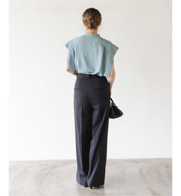 NOBLE「《追加予約・WEB&一部店舗限定》スクエアースリーブフロントオープンブラウス」|シャツ・ブラウス|