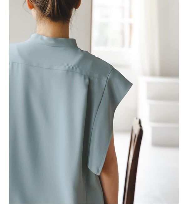 NOBLE「《追加予約・WEB&一部店舗限定》スクエアースリーブフロントオープンブラウス」|シャツ・ブラウス|