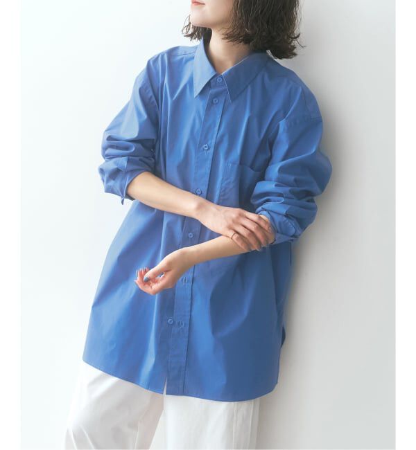 Spick and Span「《予約》SHEN TANAKA*S チュニックシャツ」|シャツ・ブラウス|ブルー