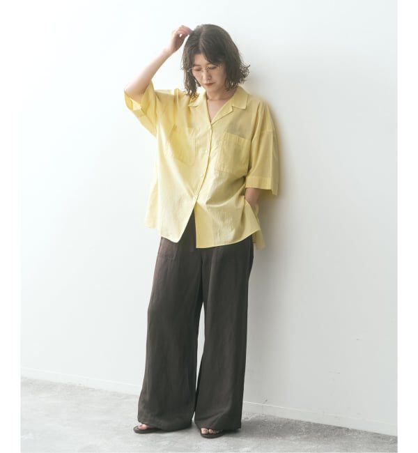 Spick and Span「《予約》SHEN TANAKA*S ハーフスリーブシャツ」|シャツ・ブラウス|