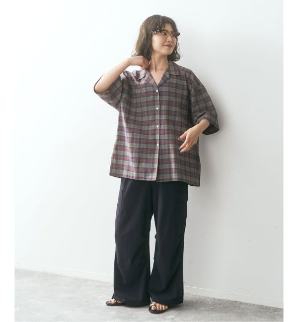 Spick and Span「《予約》SHEN TANAKA*S ハーフスリーブシャツ」|シャツ・ブラウス|