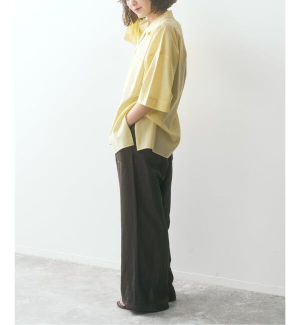 Spick and Span「《予約》SHEN TANAKA*S ハーフスリーブシャツ」|シャツ・ブラウス|