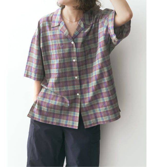 Spick and Span「《予約》SHEN TANAKA*S ハーフスリーブシャツ」|シャツ・ブラウス|