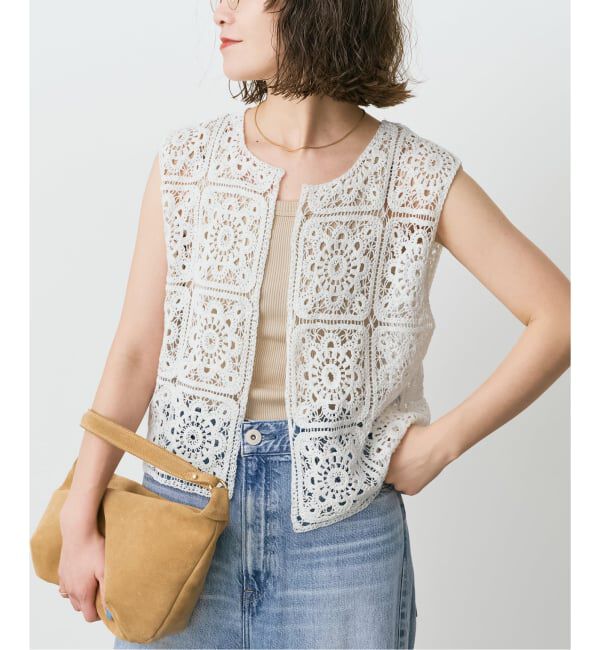 Spick and Span「《予約》クロッシェベスト」|ベスト・ジレ|