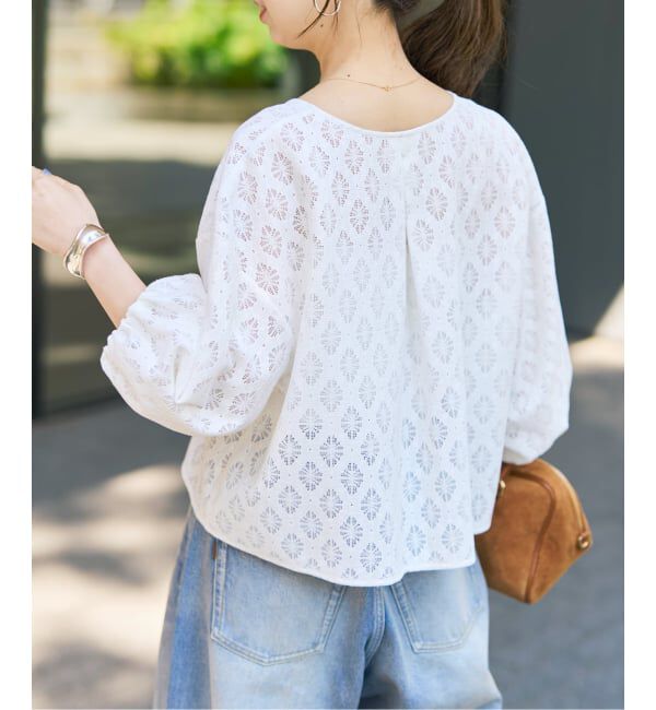 Spick and Span「《WEB限定予約》レースボレロブラウス」|シャツ・ブラウス|