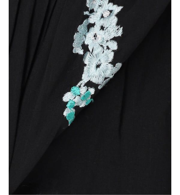 Spick and Span「《予約》ne Quittez pas / ヌキテパ  Cotton Voile Jasmine Embroidery Slee」|シャツ・ブラウス|