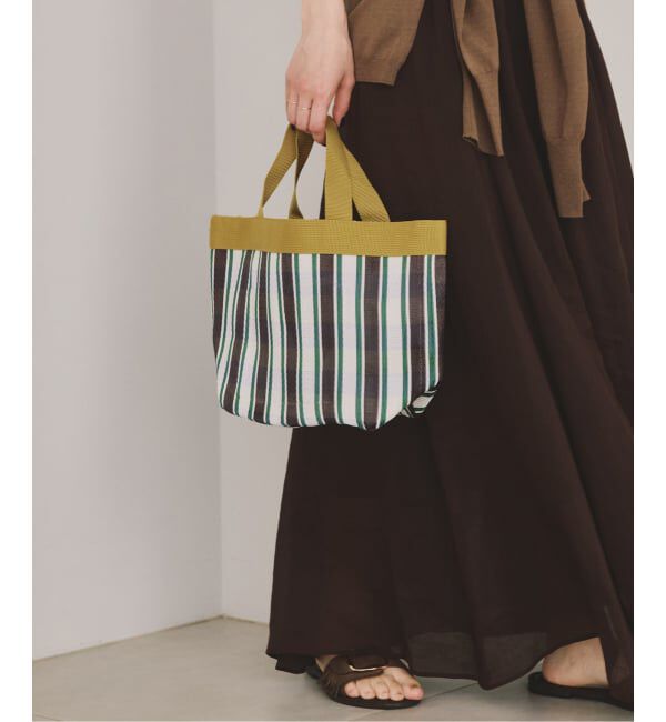 Spick and Span「《予約》ne Quittez pas / ヌキテパ Multi Stripe Mesh Small Bag」|ハンドバッグ|
